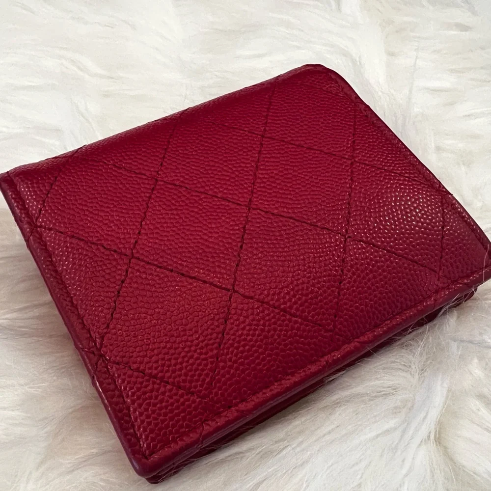 Chanel Quilted Caviar Compact Wallet - Picture 13 of 13